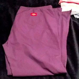Dark purple dickies scrub pants